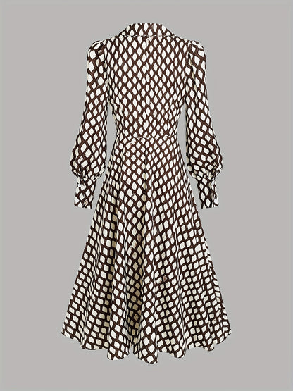 ZARA LIZZY | VINTAGE RHOMBUS PRINT DRESS