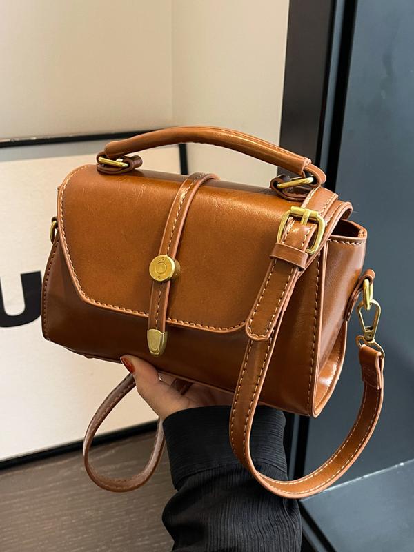 ALWINA™ - TRENDY CONTRAST STITCHING SHOULDER BAG