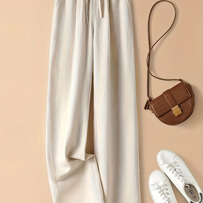 COLETTE | WIDE LEG DRAWSTRING TROUSERS