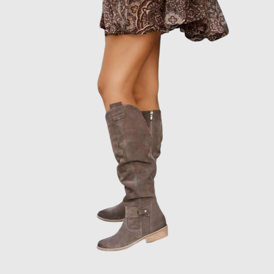 NORIEL | ELEGANT KNEE-HIGH LEATHER BOOTS
