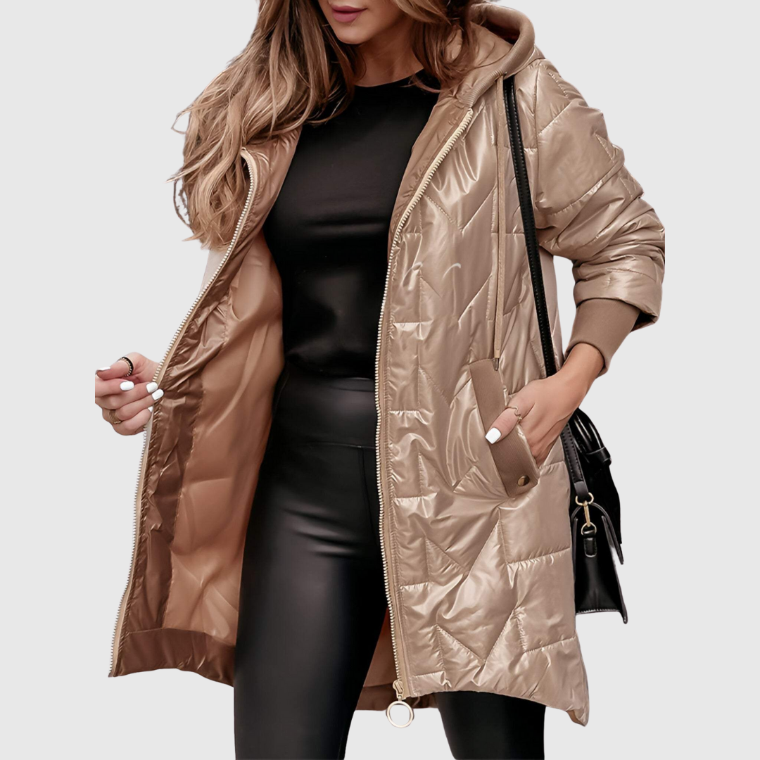 ELEANOR | QUILTED HOODED COAT