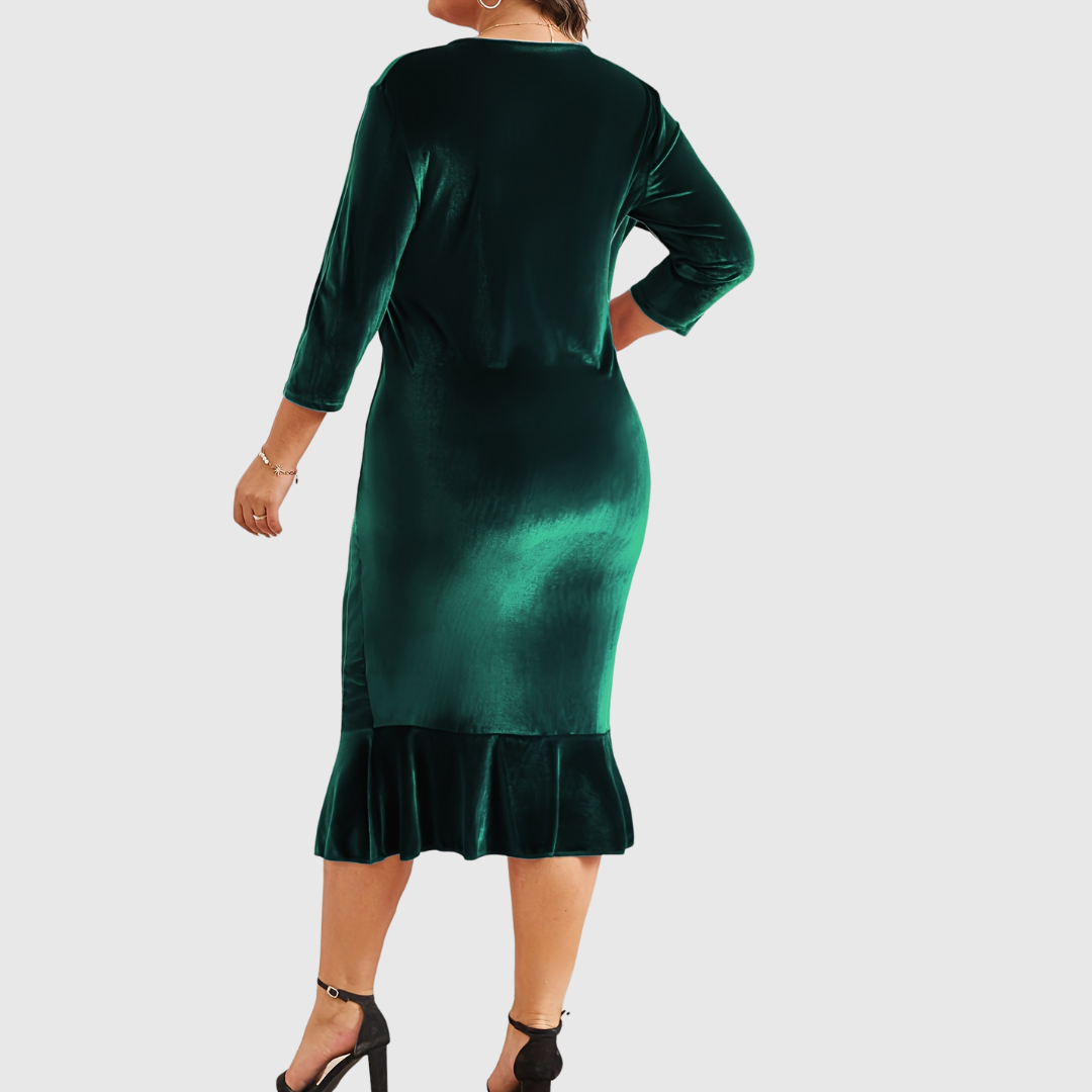 ZAAR | VELVET CHRISTMAS MIDI DRESS