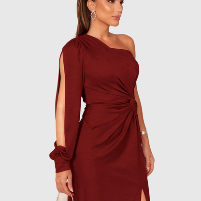 CHARLOTTA | ONE-SHOULDER EVENING GOWN