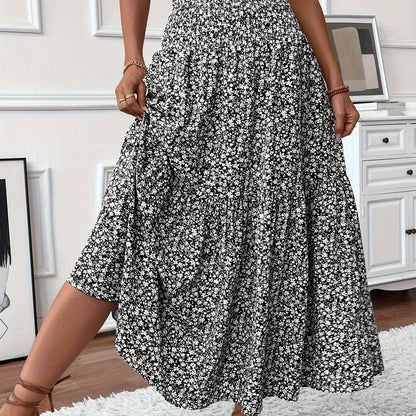 TAHLIA | TIERED FLORAL MAXI SKIRT