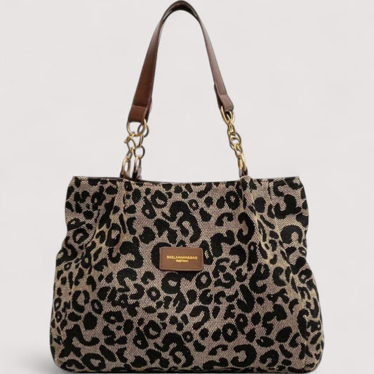Lévrier – Leopard Canvas Shopping Bag