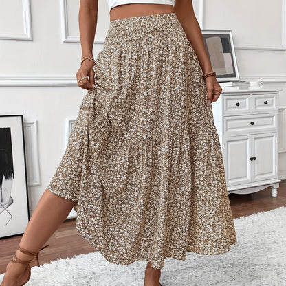 TAHLIA | TIERED FLORAL MAXI SKIRT