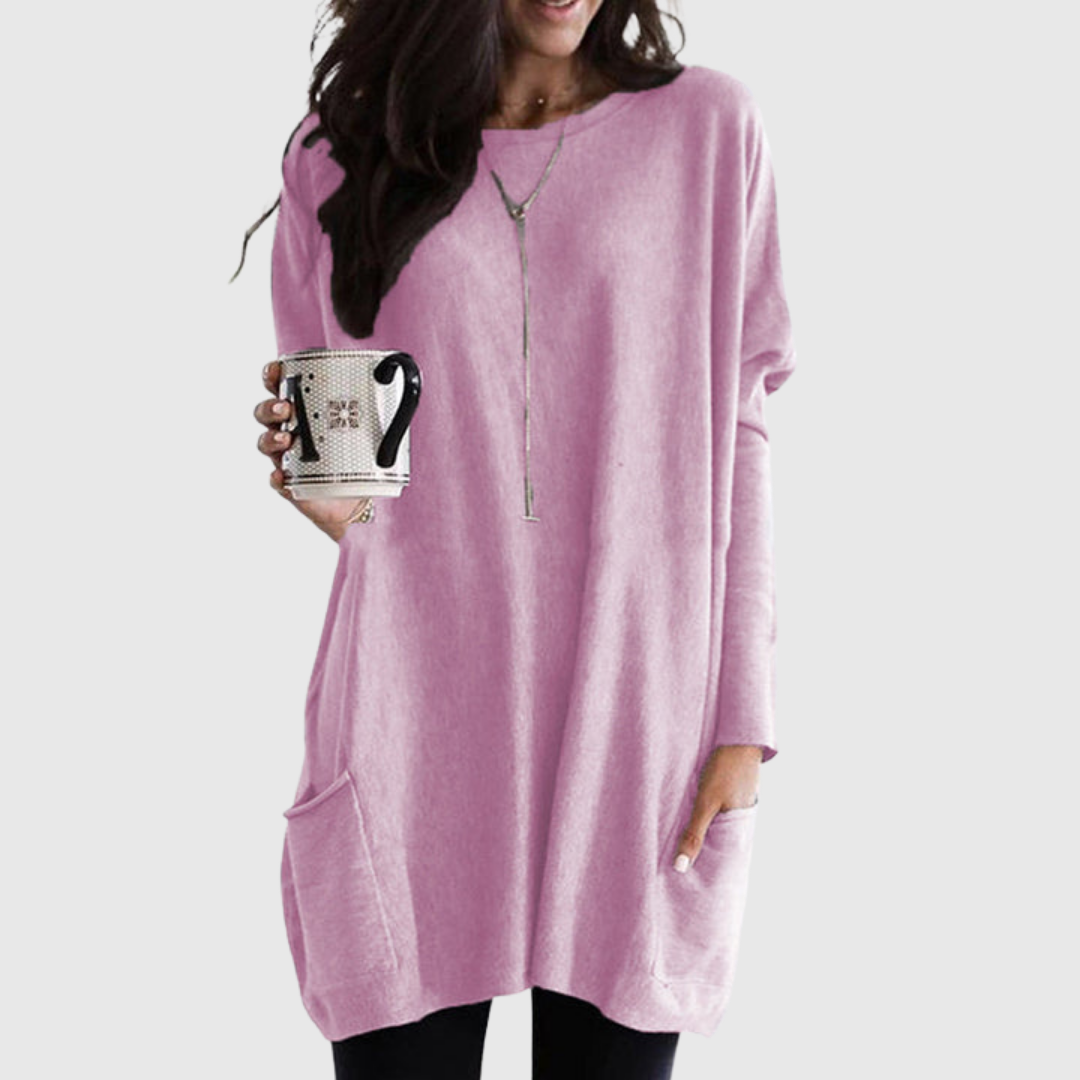 FENORA | RELAXED POCKET TUNIC WITH COVERAGE