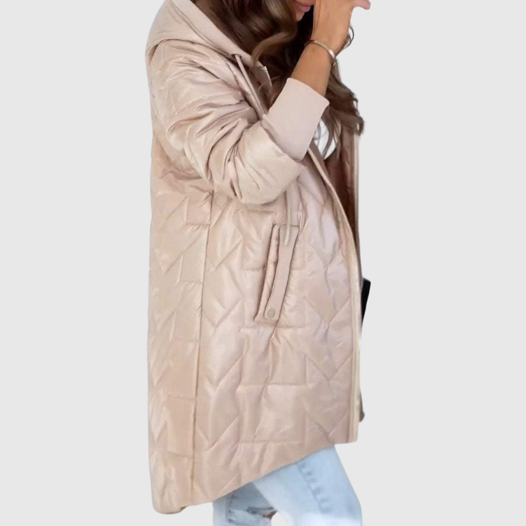 ELEANOR | QUILTED HOODED COAT