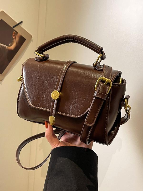 ALWINA™ - TRENDY CONTRAST STITCHING SHOULDER BAG