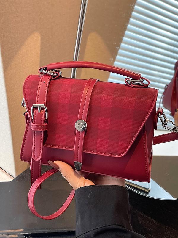 ALWINA™ - TRENDY CONTRAST STITCHING SHOULDER BAG