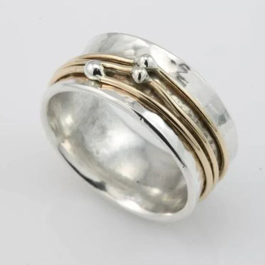 GOLD LAYERED SILVER RING
