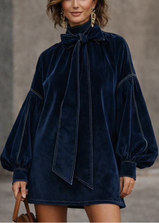 Octavia™ | Elegant Velvet Mini Dress