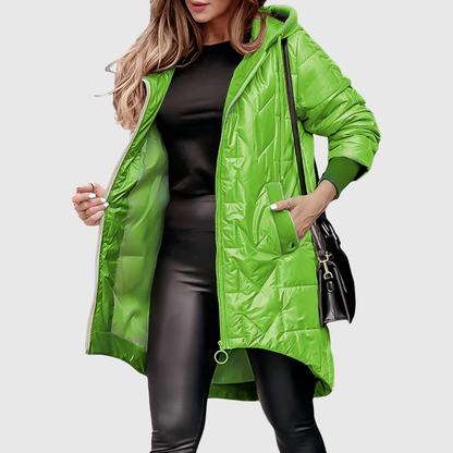 ELEANOR | QUILTED HOODED COAT