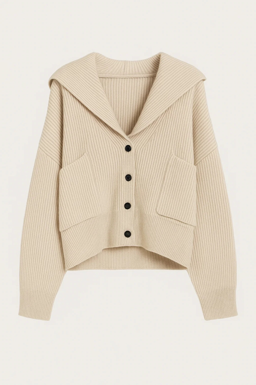 ELANORA | DEEP V-NECK KNIT CARDIGAN