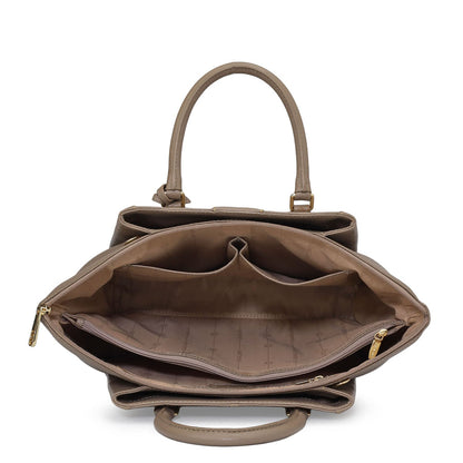 Élégance Paris - Classic Wax Leather Satchel Bag