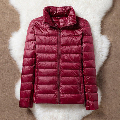 ULLA TRANSITIONAL PADDED JACKET | DARK RED
