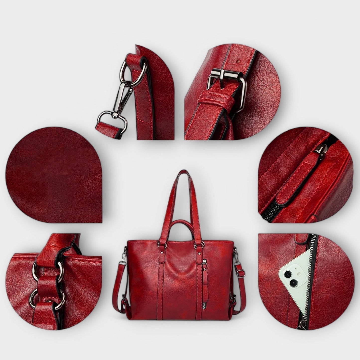 Olívia - Large Leather Bag