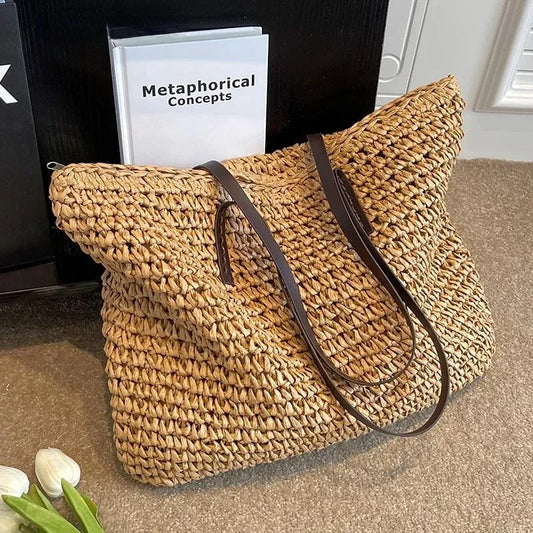 LARGE WOVEN TOTE BAG