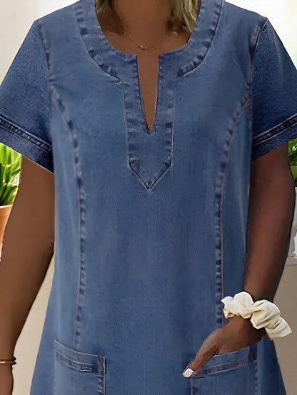 Sky - Durable Denim Dress