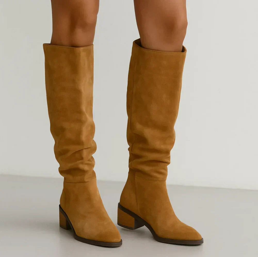 VELVÉNA™ | HIGH SUEDE BOOTS