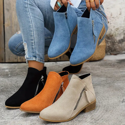 SYLARA | SUEDE ANKLE BOOTS