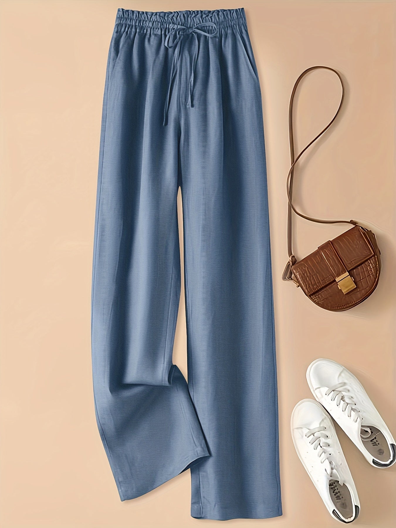 COLETTE | WIDE LEG DRAWSTRING TROUSERS